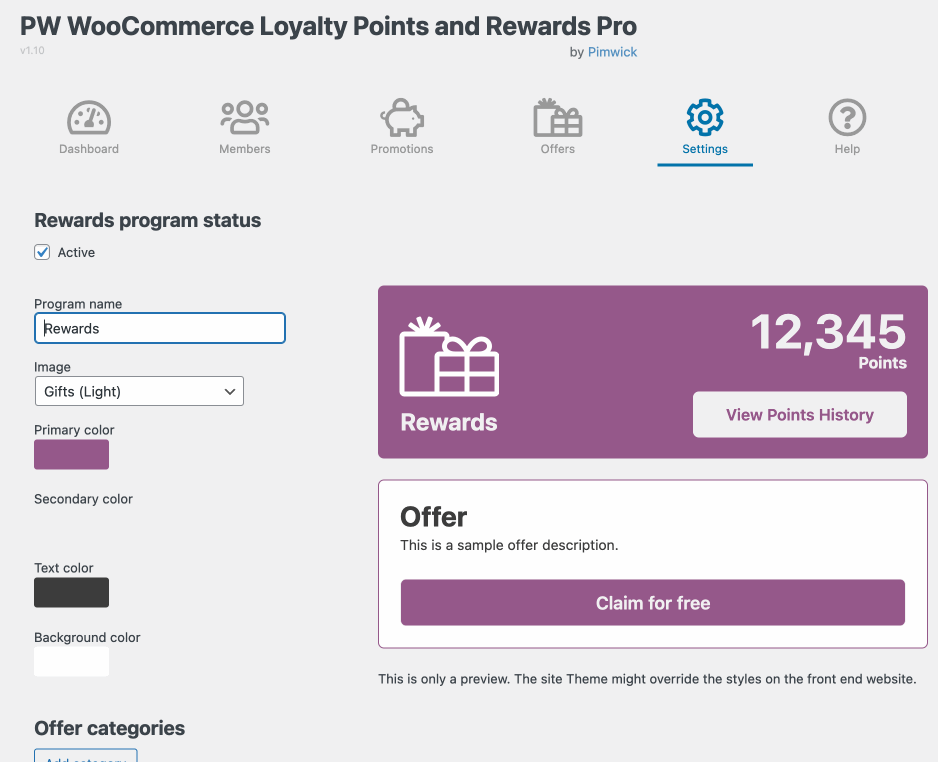 PW WooCommerce Loyalty Points and Rewards - Screen recording 1