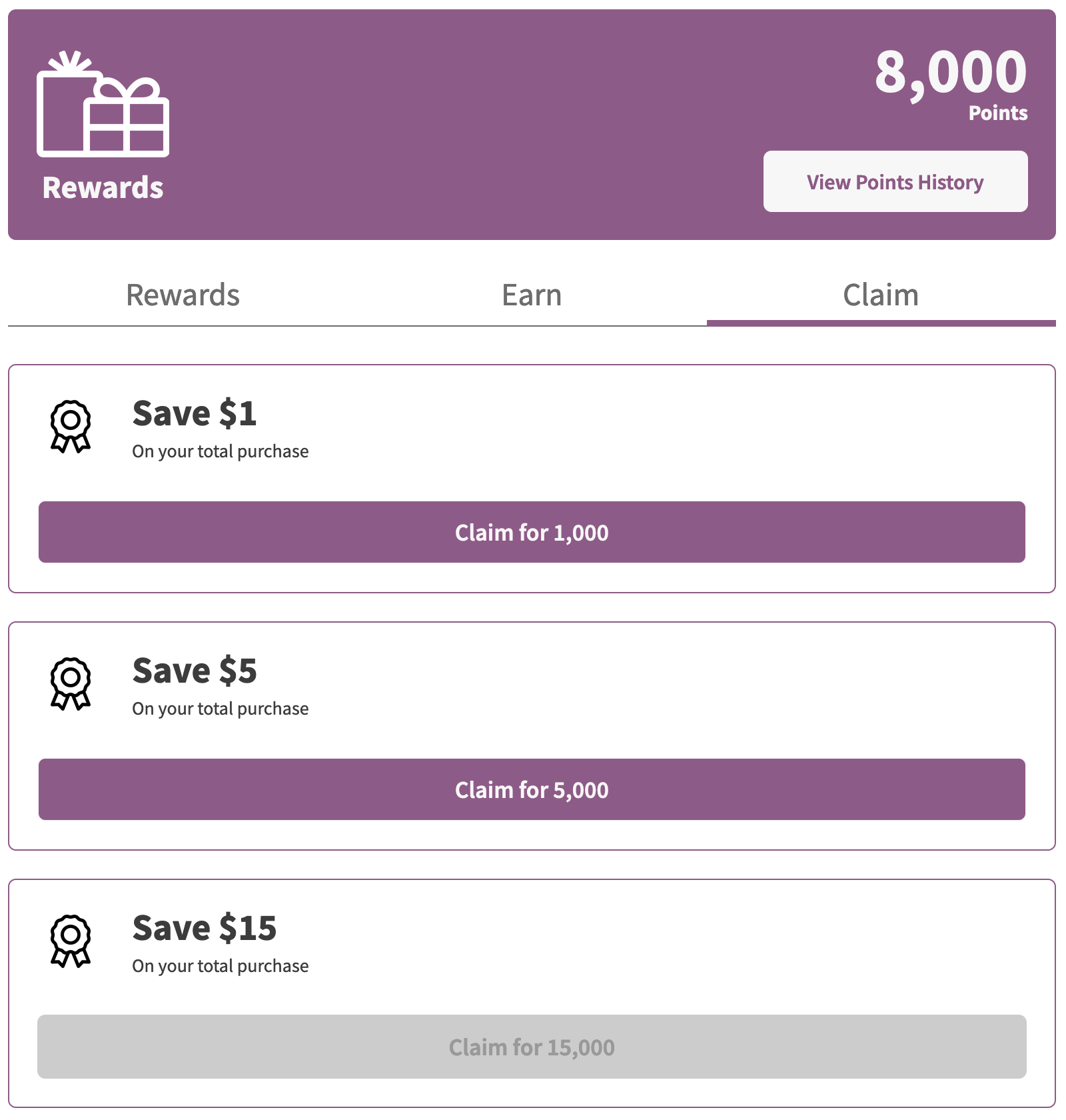 PW WooCommerce Loyalty Points and Rewards - Screenshot 3